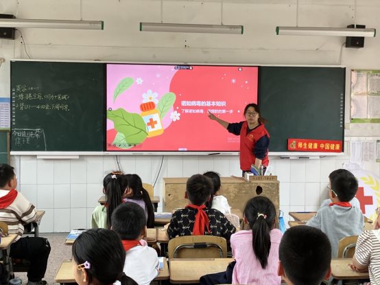 南京市江宁区淳化街道社区卫生服务中心到淳化小学开展防控血吸虫病和诺如病毒感染健康讲座 (5)